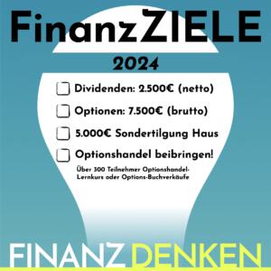 Finanzdenken Jahresziele 2024