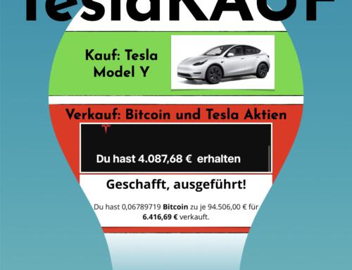 Ich habe Aktien und Bitcoin verkauft, um mir einen Tesla zu kaufen 😳