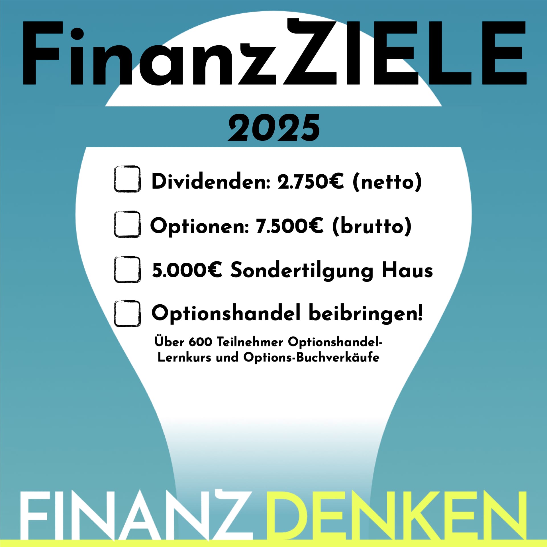 Finanzdenken Ziele 25
